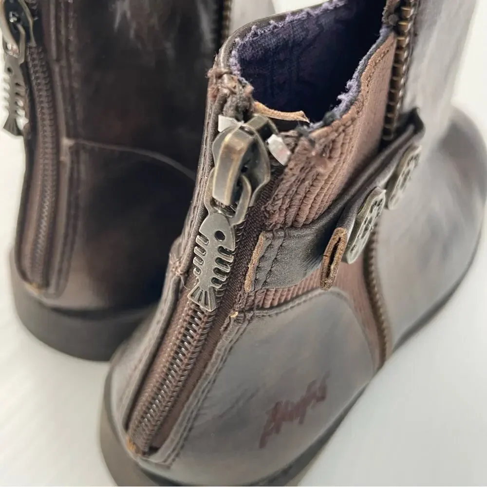 🆕 Blowfish kids short boots booties size 6 brown